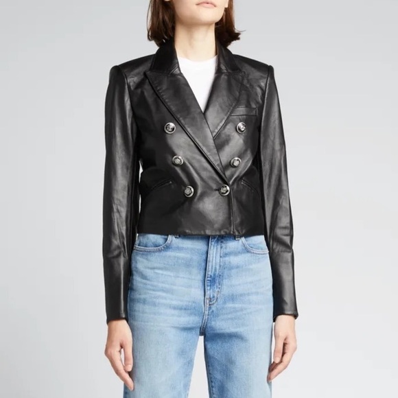 Veronica Beard Nevis Leather Jacket - Picture 1 of 12